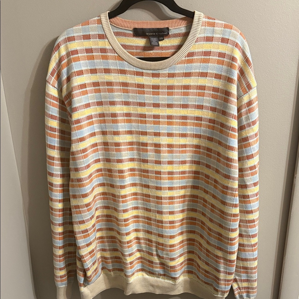 Stylish Women's Plaid Crewneck Sweater